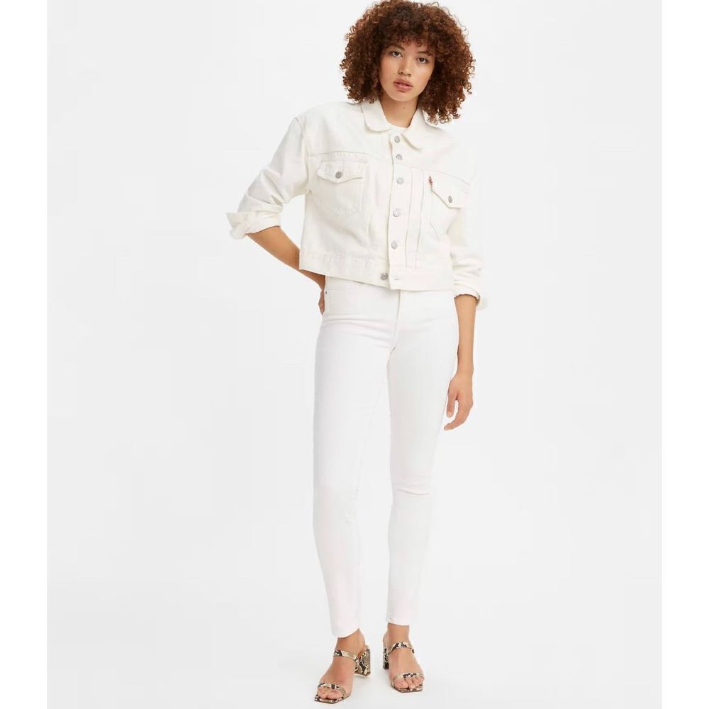 Levi’s Strauss Mid Rise Skinny Jeans Off White Size 27